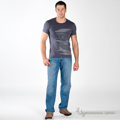Футболка Calvin Klein Jeans мужская, цвет лиловый