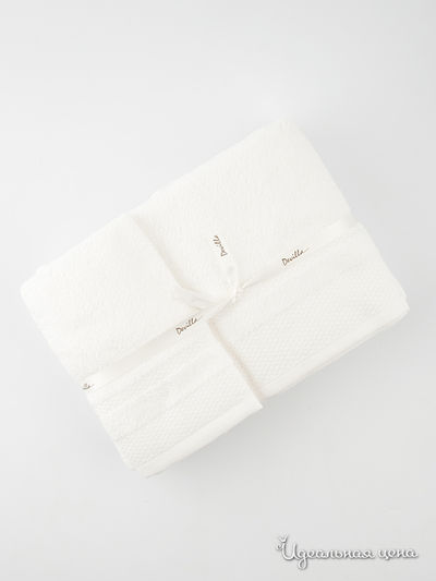 Комплект из трех полотенец Luxberry, цвет цвет белый
