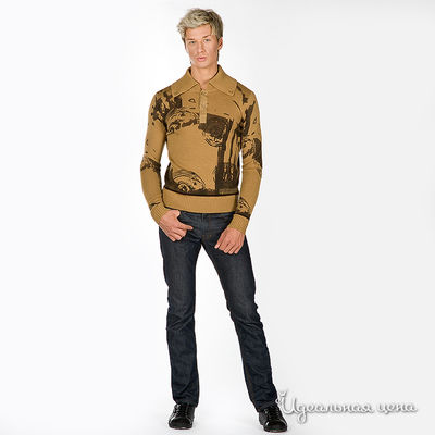 Джемпер Calvin Klein Jeans мужской, цвет бежевый / коричневый