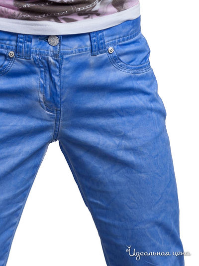 Узкие брюки, крой для стандартной фигуры Million X для девочки, цвет синий