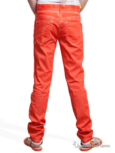 Узкие брюки, крой для стандартной фигуры Million X для девочки, цвет оранжевый