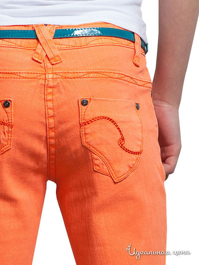 Узкие джинсы Million X для девочки, цвет оранжевый