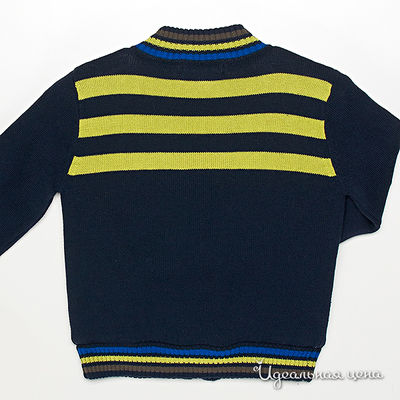Джемпер Krickets для мальчика, цвет темно-синий / желтый / синий / бежевый, рост 86-103 см