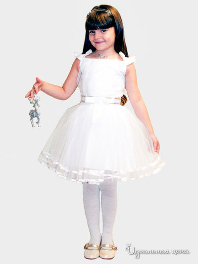 Платье Figaro для девочки, цвет белый