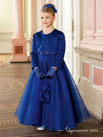 Платье Perlitta для девочки, цвет темно-синий