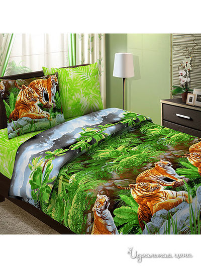 Комплект постельного белья  1,5-спальный 8 блаженство, цвет мультиколор