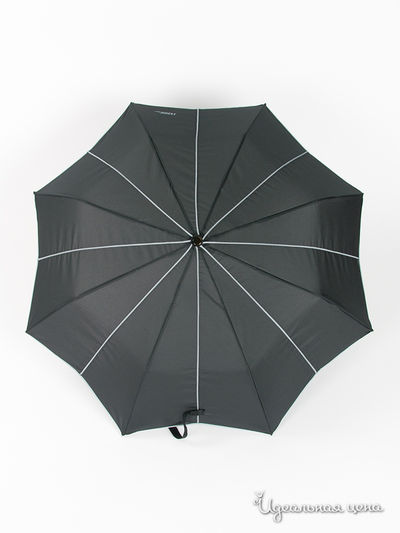 Зонт Ferre, цвет черный,серая кайма