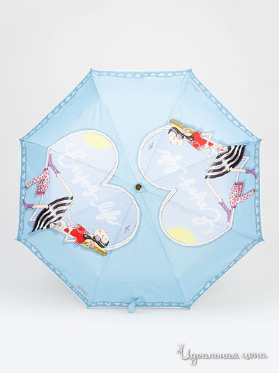 Зонт Moschino, цвет голубой