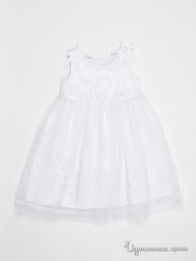 Платье Parvast для девочки, цвет белый