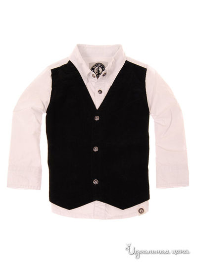 Рубашка Mini Shatsu для мальчика, цвет черный, белый