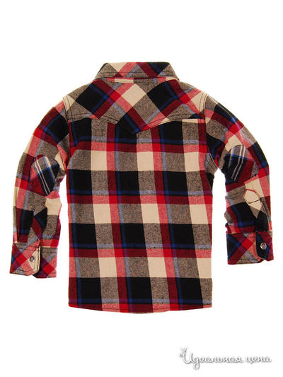 Рубашка Mini Shatsu для мальчика, цвет красный, черный