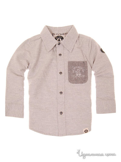 Рубашка Mini Shatsu для мальчика, цвет серый