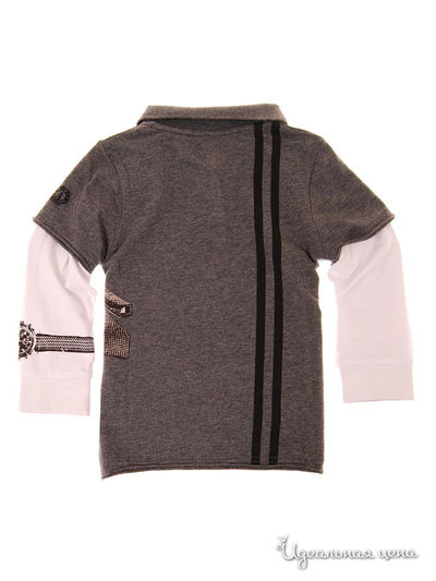Рубашка Mini Shatsu для мальчика, цвет серый, белый