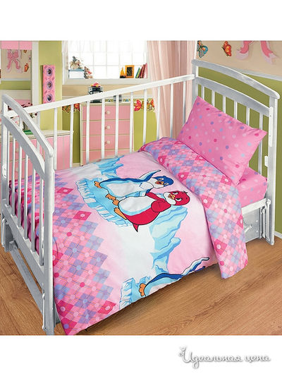 Комплект постельного белья детский Непоседа, цвет розовый
