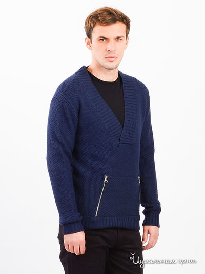 Пуловер Pierre Balmain, цвет синий