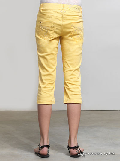 Укороченные джинсы Million X для девочки, цвет желтый