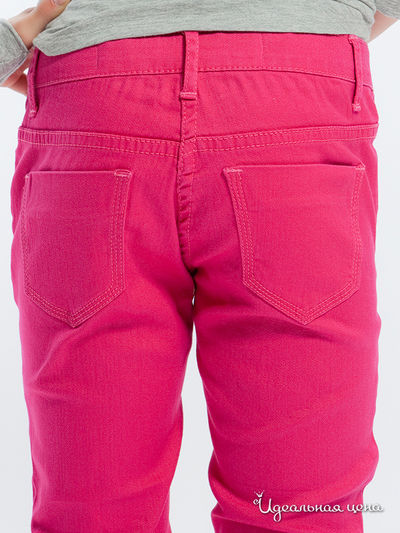 Узкие брюки из твила Million X для девочки, цвет розовый