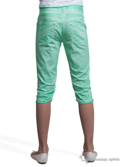 Укороченные брюки, крой для стандартной фигуры Million X для девочки, цвет зеленый