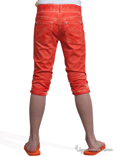 Укороченные брюки, крой для стандартной фигуры Million X для девочки, цвет оранжевый неон