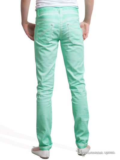 Узкие брюки, крой для стандартной фигуры Million X для девочки, цвет зеленый