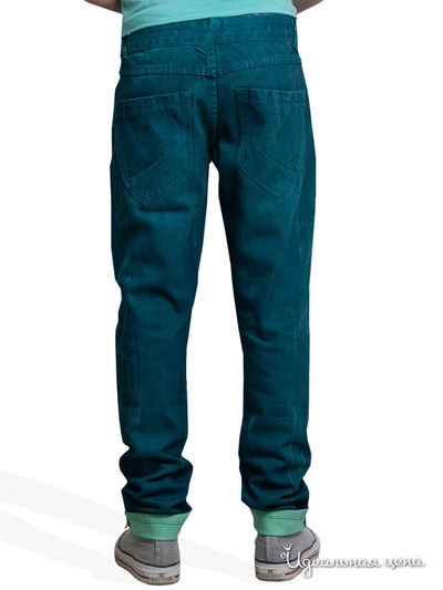 Узкие джинсы Million X для мальчка, цвет сине-зеленый