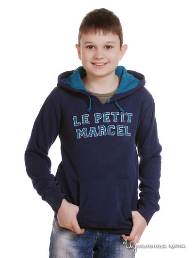 Худи Le Petit Marcel для мальчика, цвет темно-синий