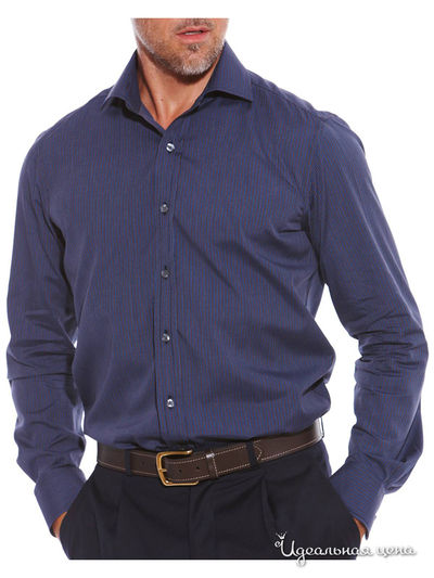 Рубашка Savile Row, цвет синий, серый