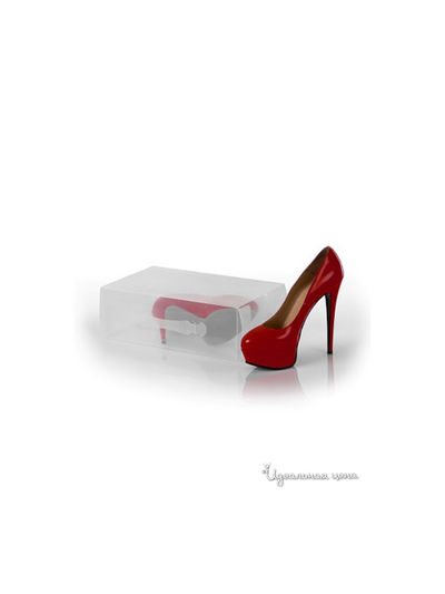 Коробка для хранения женских туфель, 30х18х10 Loks, цвет прозрачный