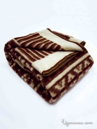 Одеяло Ярослав, цвет белый, коричневый
