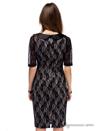 Платье Fleuretta, цвет бежевый, черный