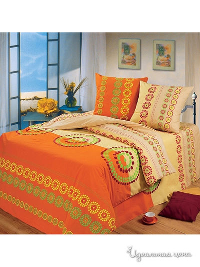Комплект постельного белья двуспальный Любимый дом, цвет Мультиколор