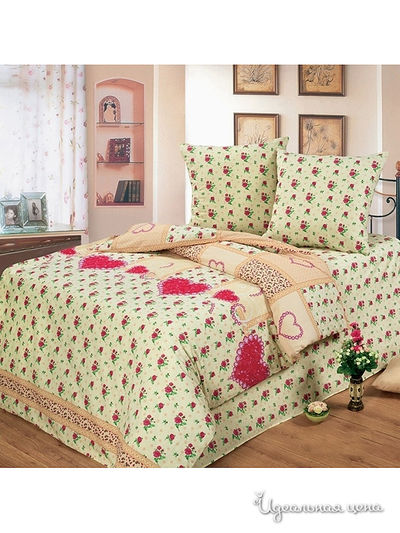 Комплект постельного белья двуспальный Любимый дом, цвет мультиколор