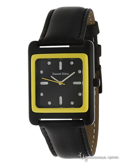Часы Daniel Klein, цвет черный/желтый