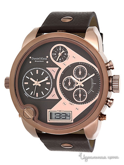 Часы Daniel klein premium, цвет черный/коричневый