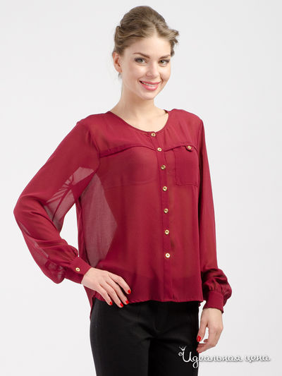 Блуза Silvian Heach, цвет бордовый