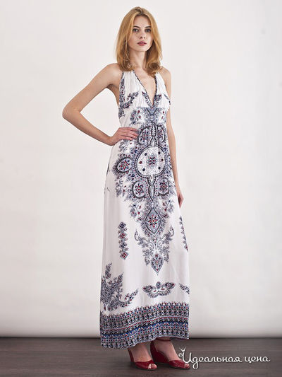 Платье Liberavita, цвет белый, синий