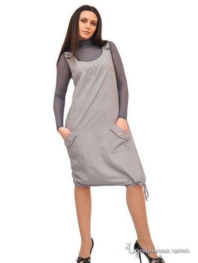 Платье Ladystyle, цвет серый