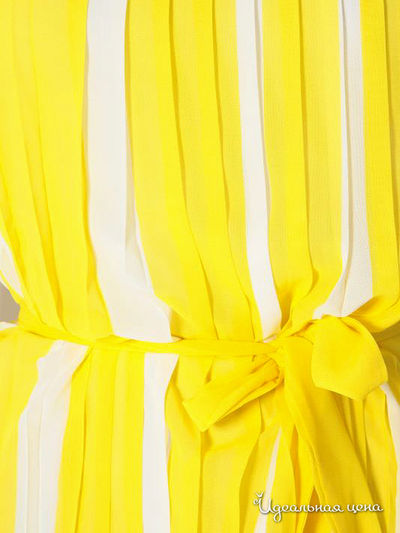 Платье Waggon Paris, цвет желтый, белый