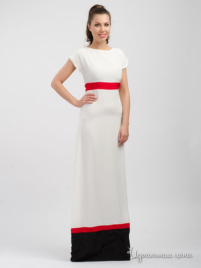 Платье Imago, цвет черно-белый-красный
