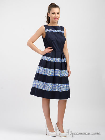 Платье Imago, цвет синяя полоска