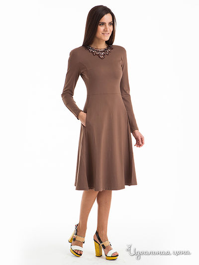 Платье Leo Mayers, цвет коричневый