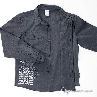 рубашка Coccodrillo &quot;EXCLUSIVE BOY&quot; для мальчика, цвет черный, рост 134-158 см