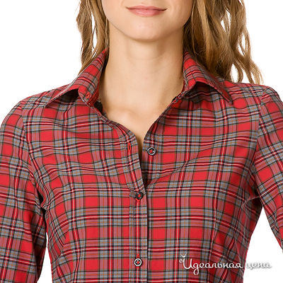 Рубашка Marlboro Classics женская, цвет красный / принт клетка