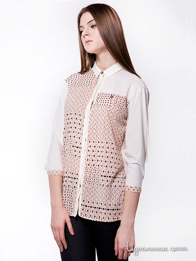 Блуза Formalab, цвет персиковый, бежевый