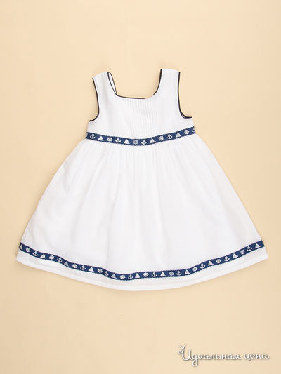 Платье для девочки Junior Republic, цвет белый, синий