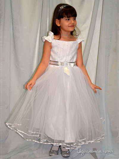 Платье Figaro для девочки, цвет белый