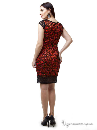 Платье Fleuretta, цвет красный, черный
