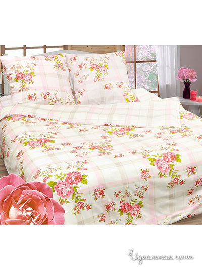 Комплект постельного белья 1,5-спальный, 70*70 Сова и Жаворонок, цвет розовый