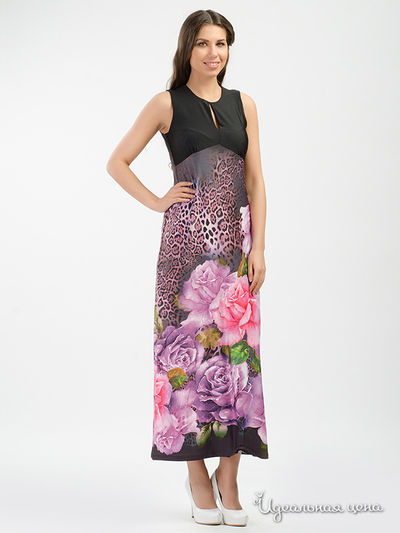Платье La Via Estelar, цвет черный/фиолетовый