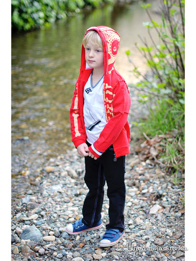 Кардиган Mini shatsu для мальчика, цвет красный